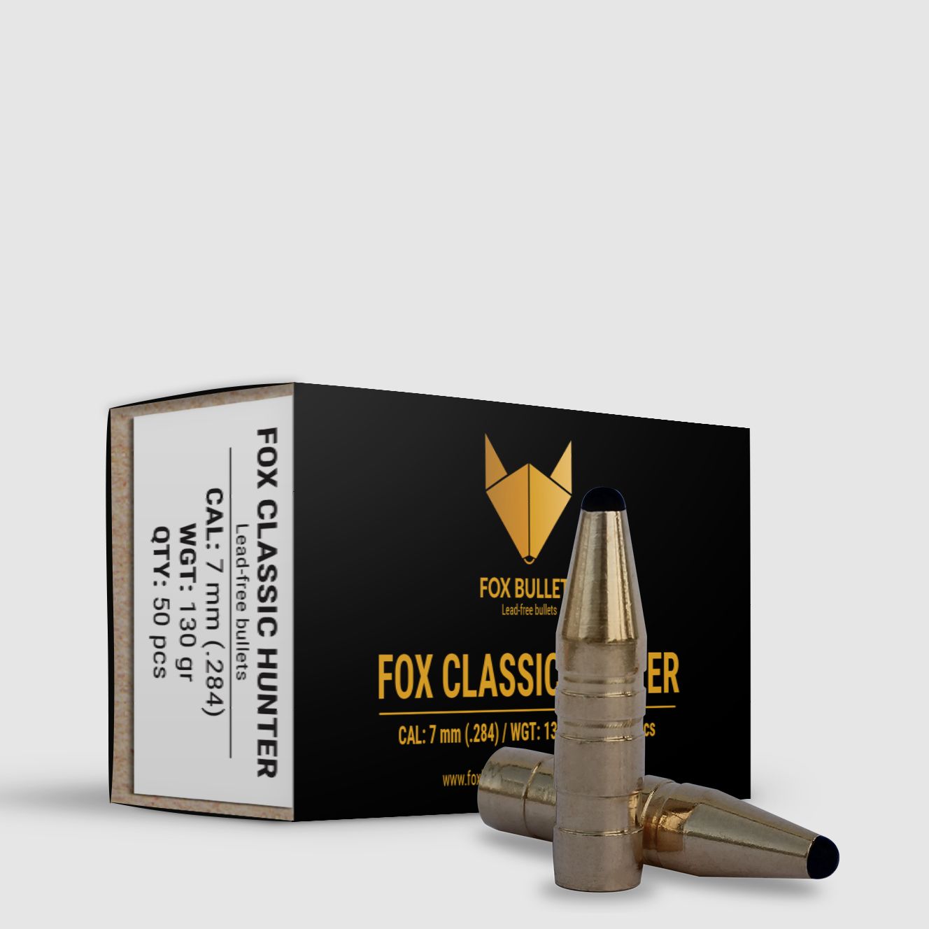 Fox Bullets Classic Hunter .284 8,4 g / 130 gr balles sans plomb – 50 pièces