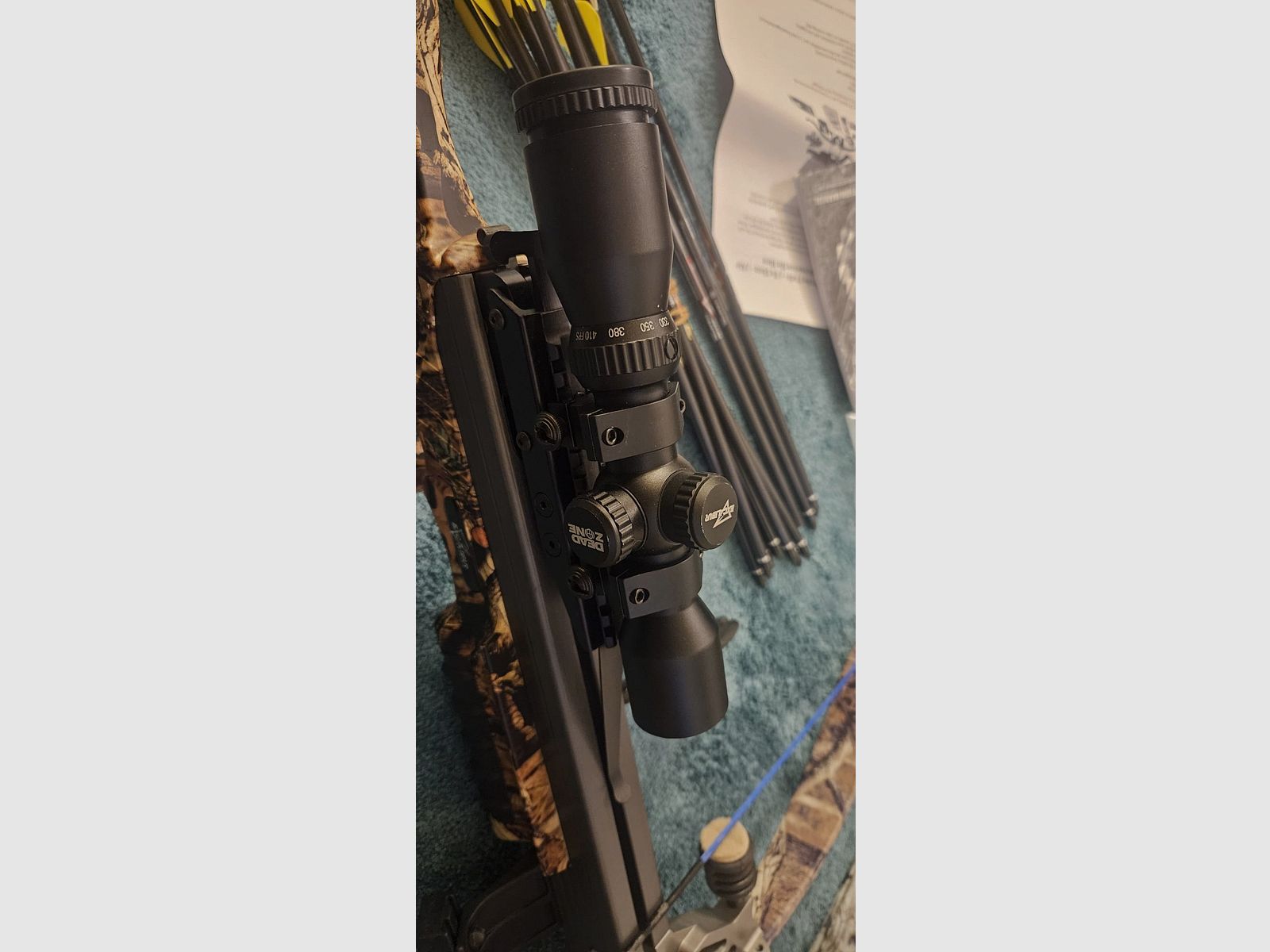 Excalibur Matrix 330 Armbrust + viel Zubehör (Ersatzwurfarme, Tasche, ZF) – sehr guter Zustand