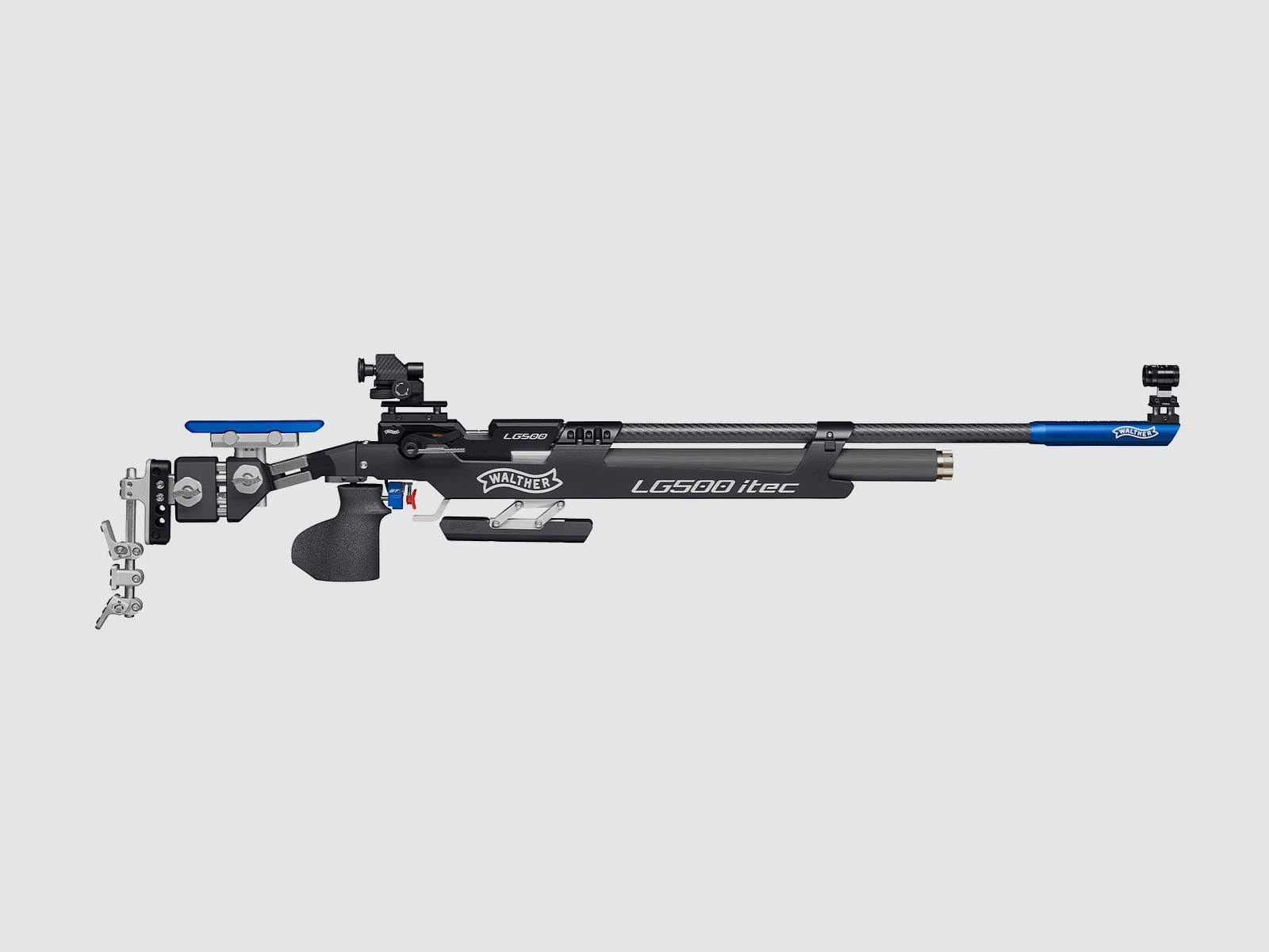 Walther LG500 itec - E Aluminiumschaft rechts