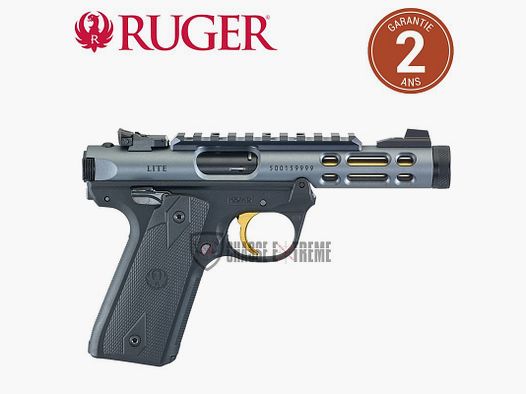 Pistole RUGER MARK IV 22/45 Lite Grau anodisiert Gewinde Kaliber 22LR