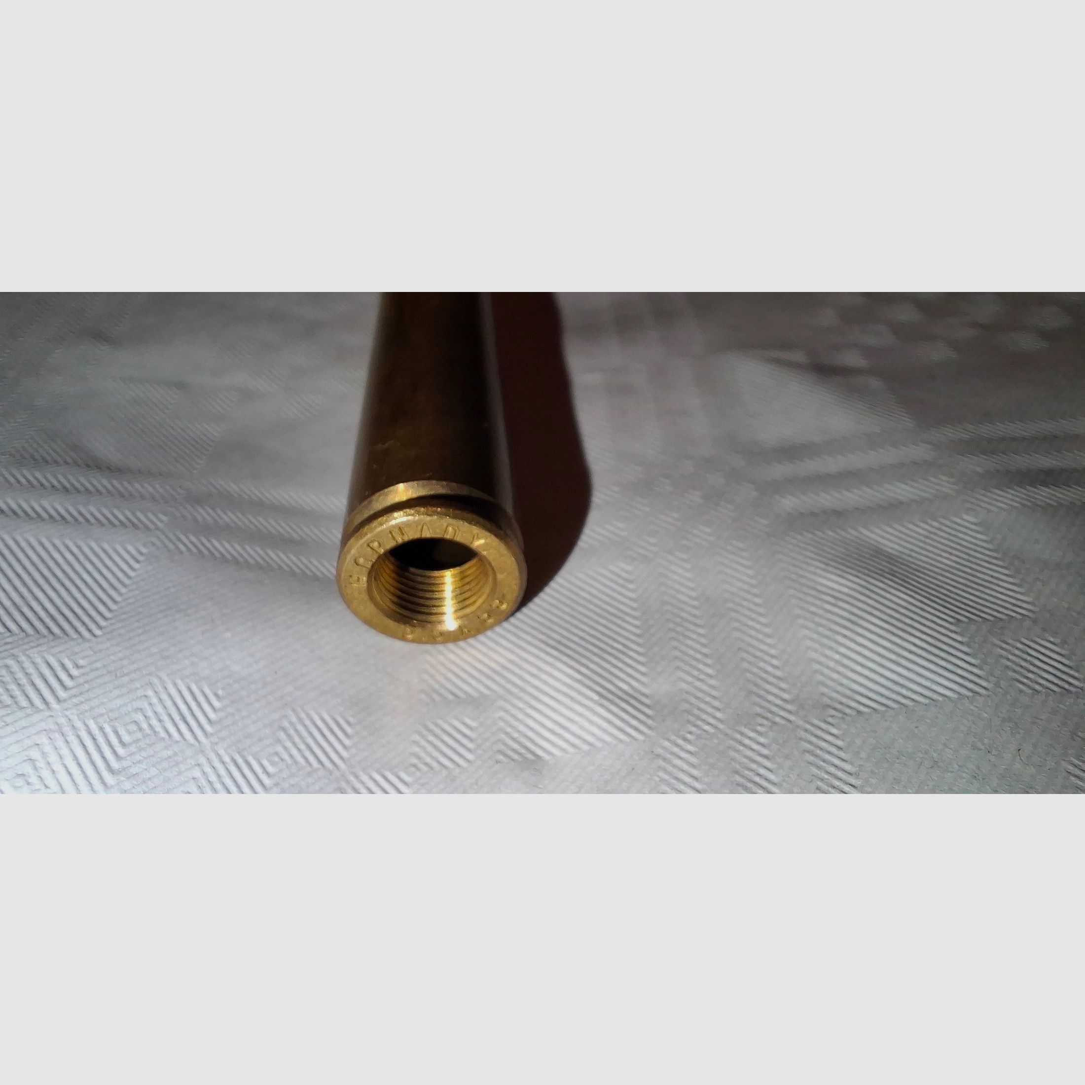 Modified case 6.5x55 SE Hornady for the OAL gauge from Hornady