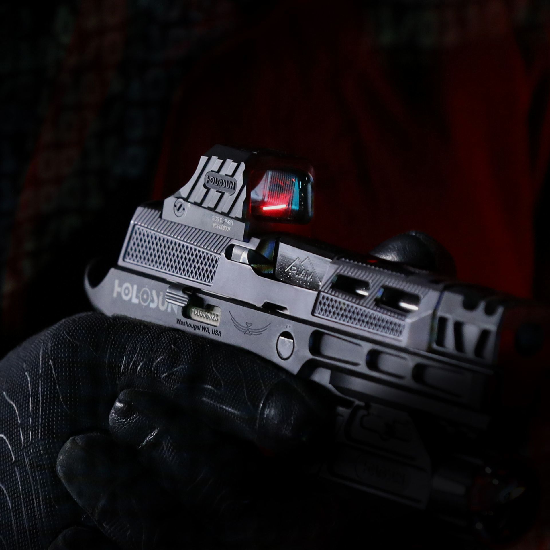 Holosun – SCS Solar Green Circle Dot Sight Sig Sauer P320 Footprint / black, Bild 10 von 12