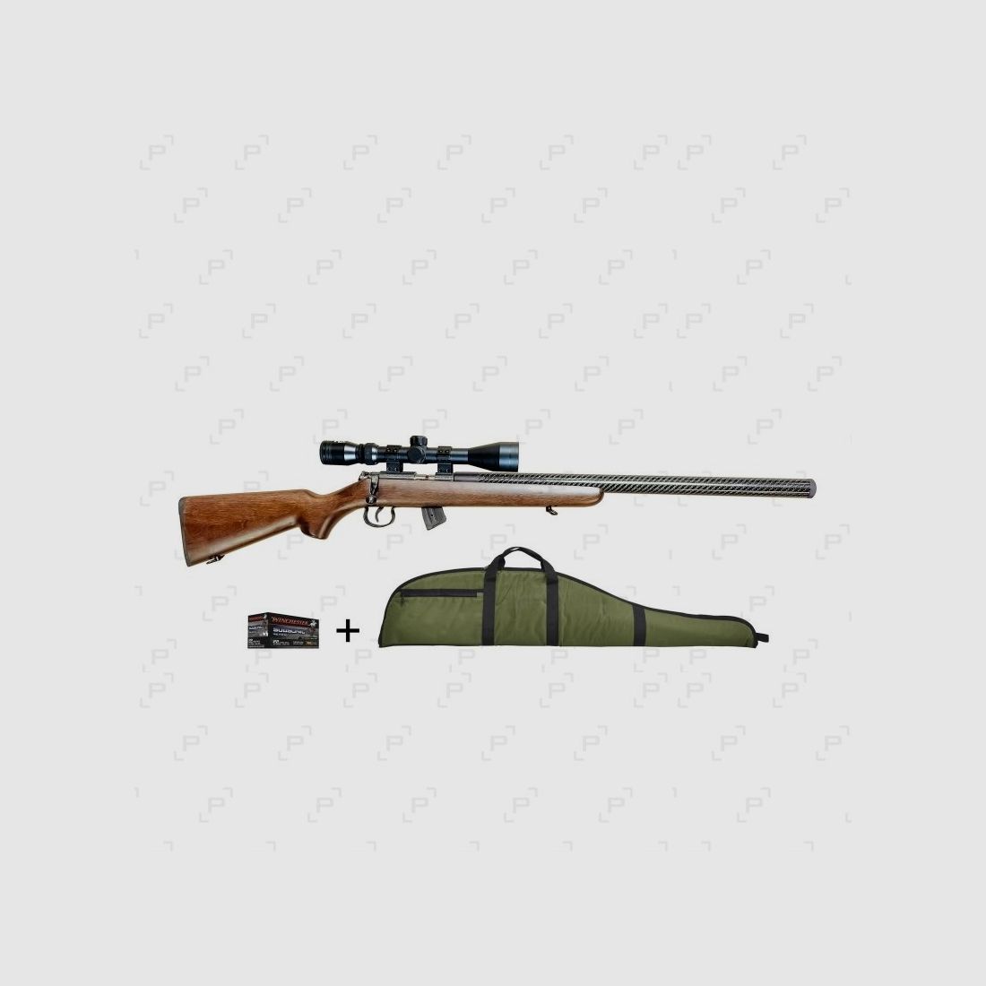 Pack herhalingsgeweer met centrale ontsteking NORINCO JW15 CUSTOM SILENCE Kaliber .22 LR - 9 schoten