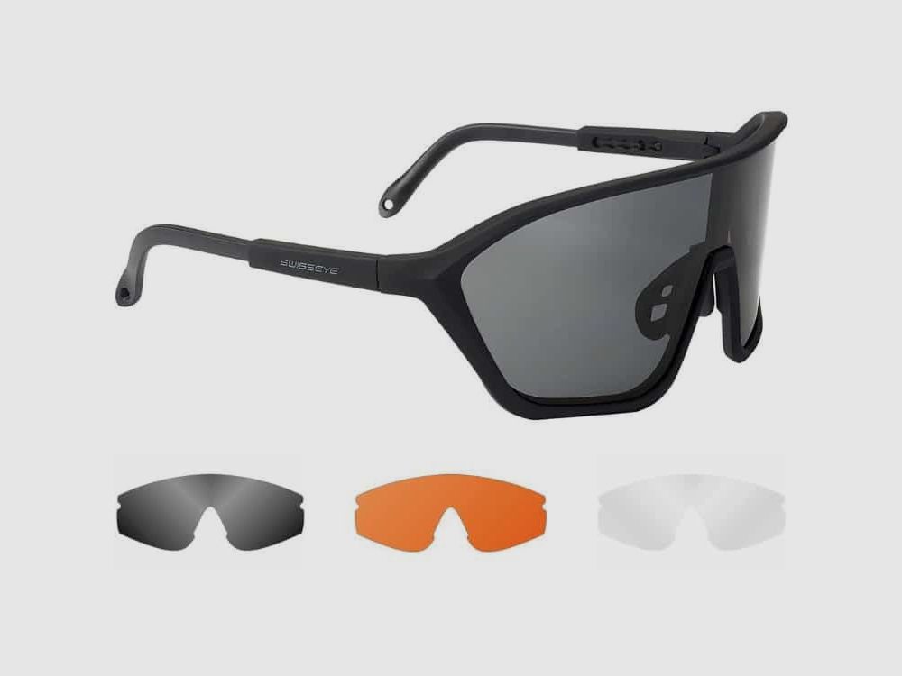 Gafas de protección SwissEye DEVIL Airsoft incl. 3 lentes (negro)