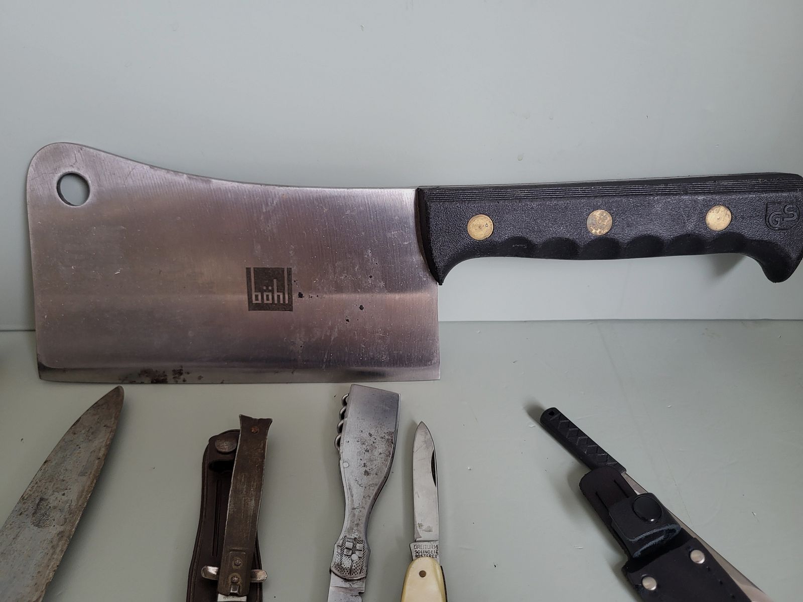 Conjunto de cuchillos - Daga - Toledo - Cuchillo plegable