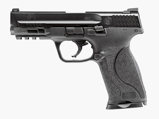 CO2 Pistole RAM Markierer Smith & Wesson M&P9 2.0 T4E schwarz fĂĽr Gummi-, Pfeffer- und Farbkugeln Kaliber .43 (P18)