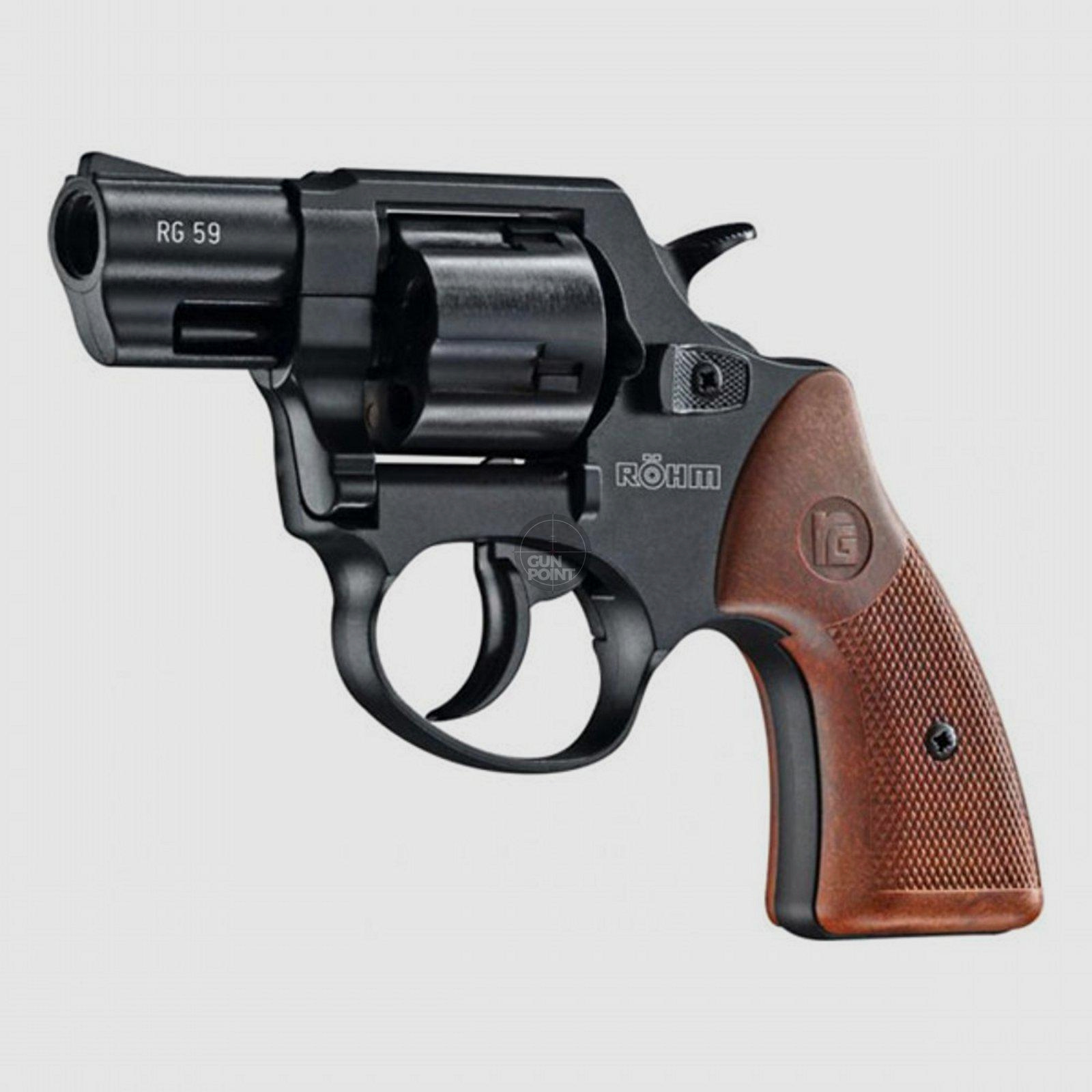 Schreckschuss - Gas Signal Revolver - RHM RG 59 - brniert