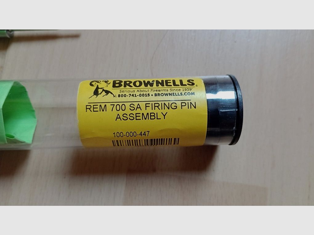 Schlagbolzen GRE-TAN Fluted Firing Pin Assembly, Schwarz für Remington 700 SA, erleichtert