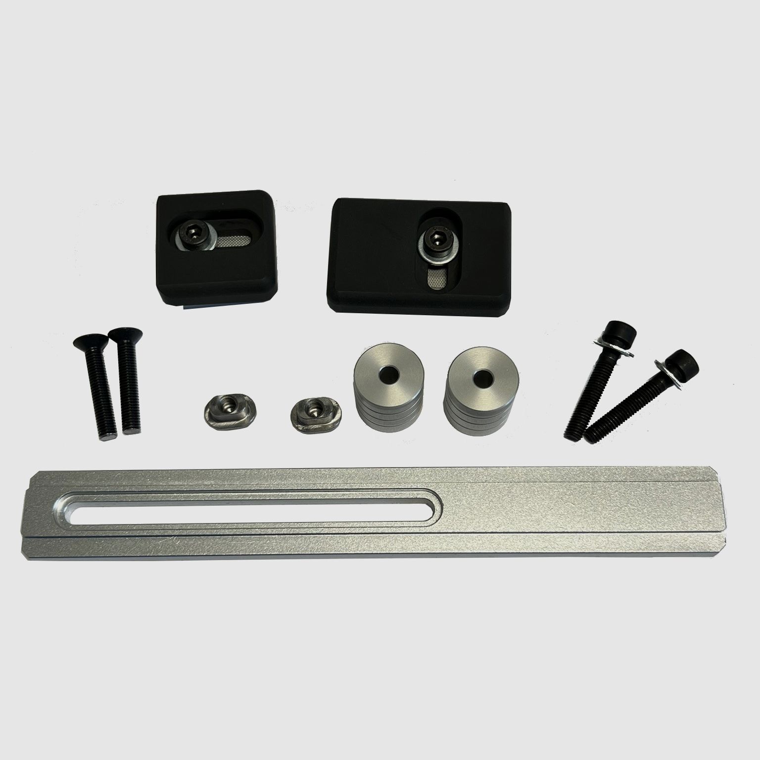 Shaft jaw DoubleFit with 180 mm rail for support