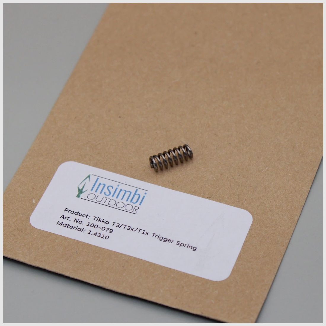 Tikka T3/T3x/T1x trigger spring - ~25% trigger weight reduction - Made in Germany