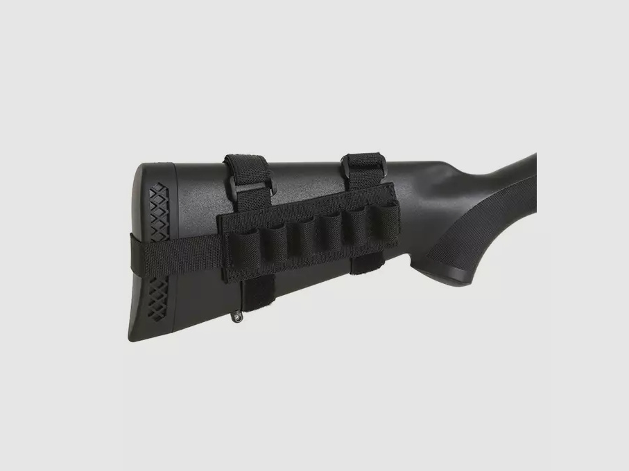 Shotgun Buttstock Shell Holder (Schwarz)