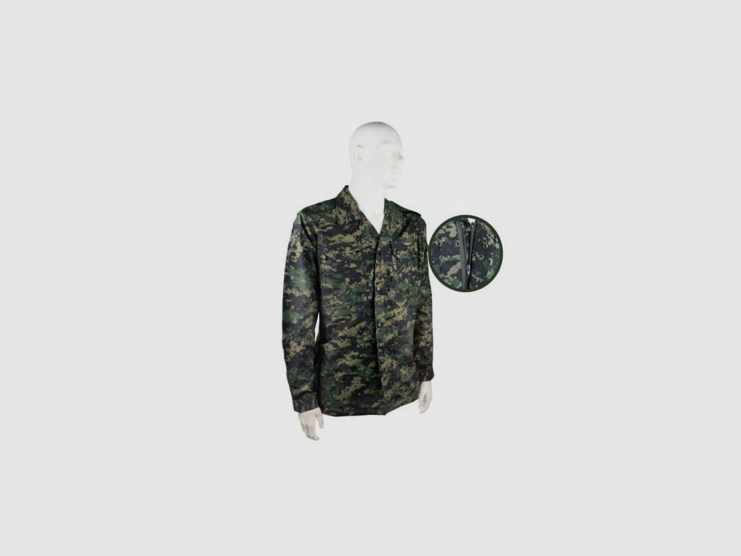 Safari Sport Shirt with Zipper Ripstop, image 2 of 3