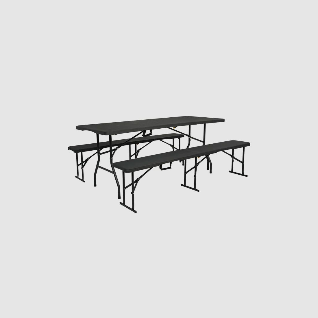 NC3404 Folding Garden Bench 183cm in Anthracite
