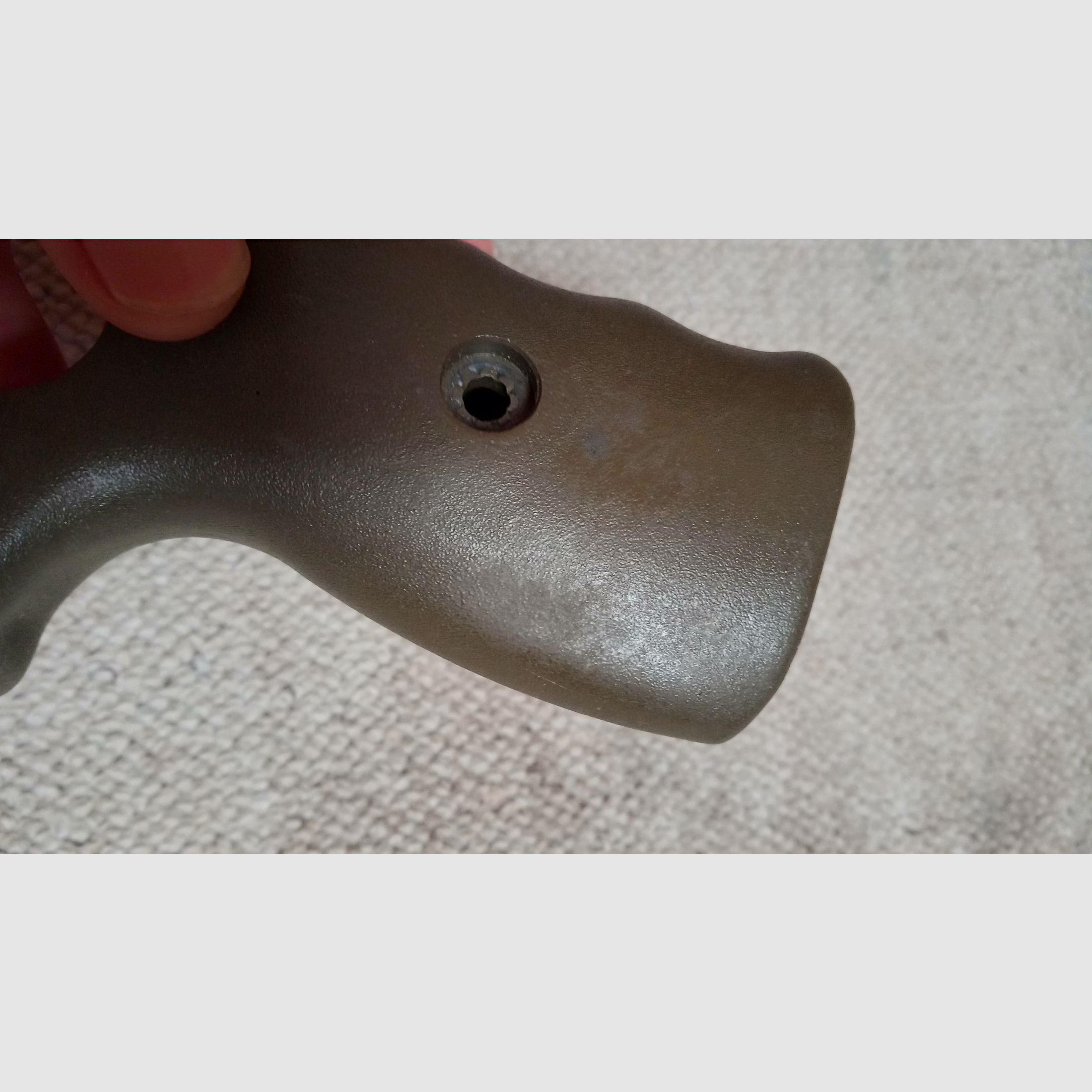 Originale Griff e protezione per trapezio per bipiede, entrambi i pezzi nello stesso verde NATO per H&K G3A4 / verde OD, maniglia larga + impugnatura G3 protezione per le mani