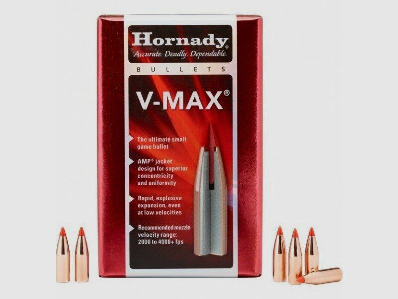 Hornady 20grs V-MAX 100STK​ .17/ .172 Geschosse blei