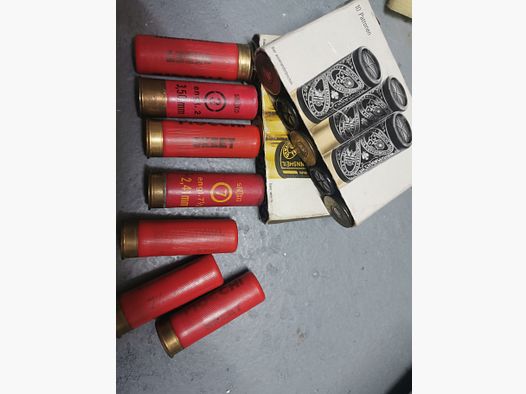 Munition Schrot 90 Patronen Kal 16x67,5 bzw 70