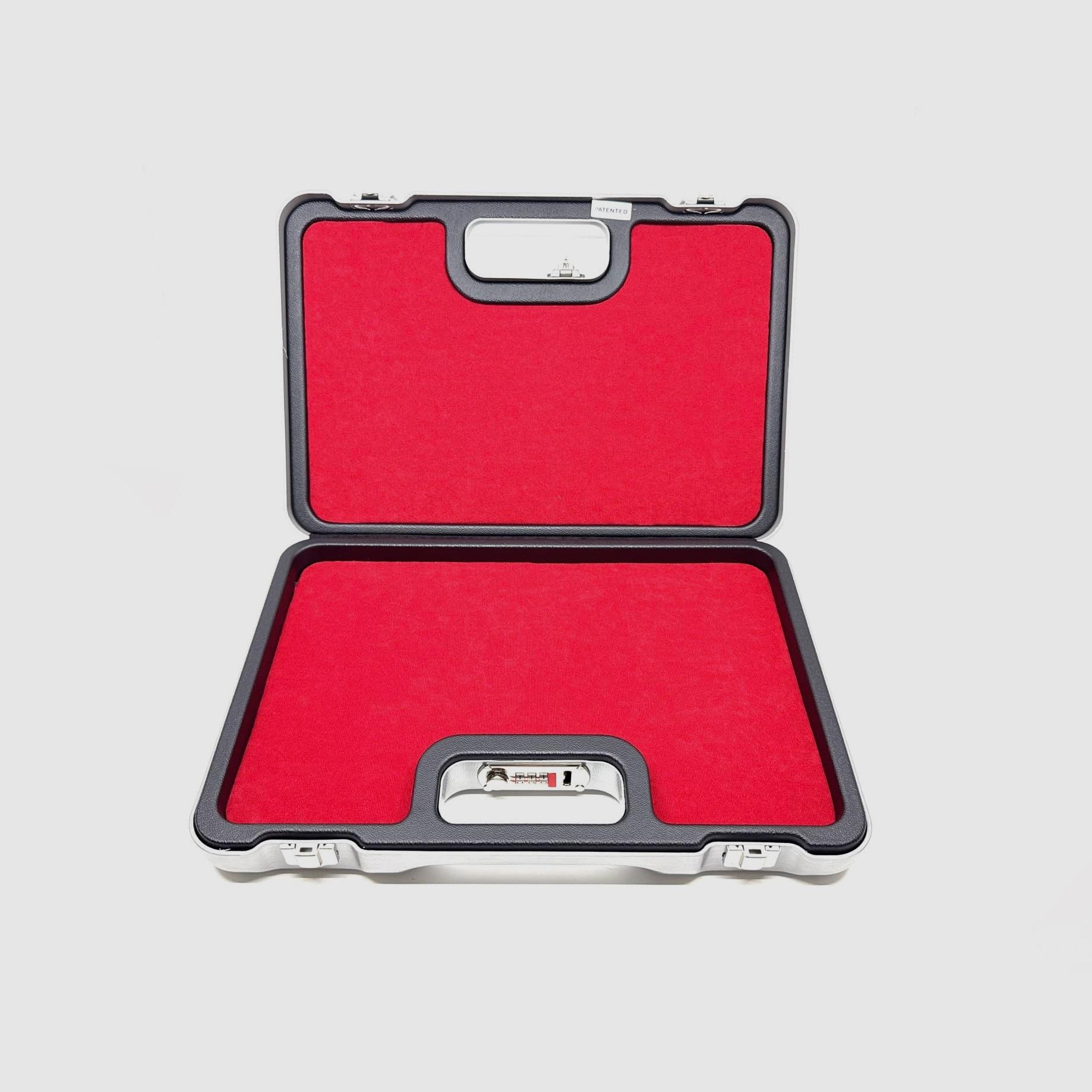 Negrini Lusso 2023UL Pistolenkoffer Aluminium mit Zahlenschloss rot 358x230x65mm, Bild 1 von 4