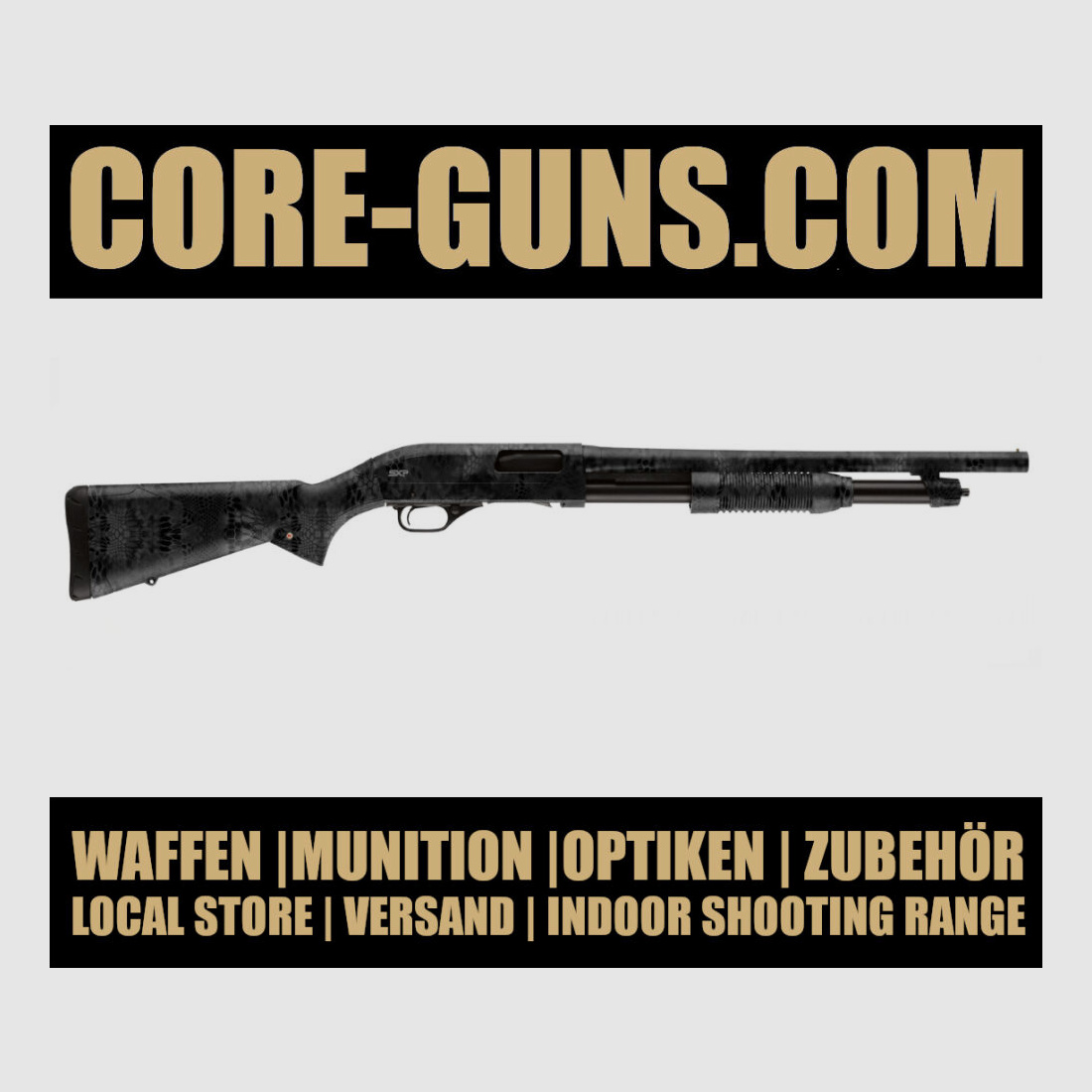 SXP TYPHON DEFENDER front stock repeating shotgun caliber 12/76 EWB required Dark Kryptek Camo - immediately available