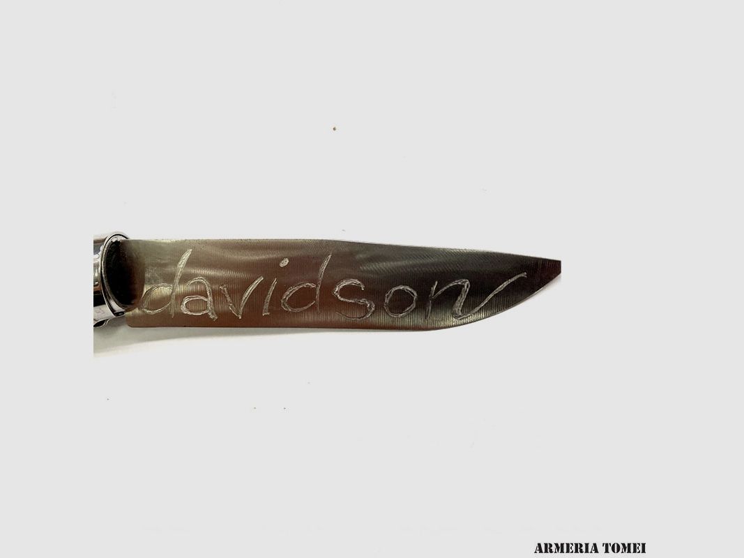 Couteau – OPINEL – N.8 CARBONE AVEC MANCHE – HARLEY DAVIDSON – FABRIQUÉ À LA MAIN, image 3 sur 6
