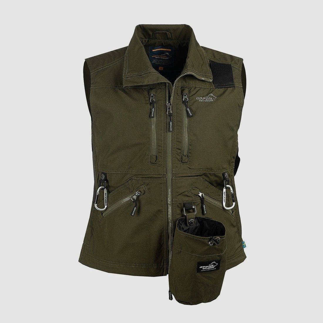 Gilet da competizione Arrak Outdoor da donna oliva 4XL