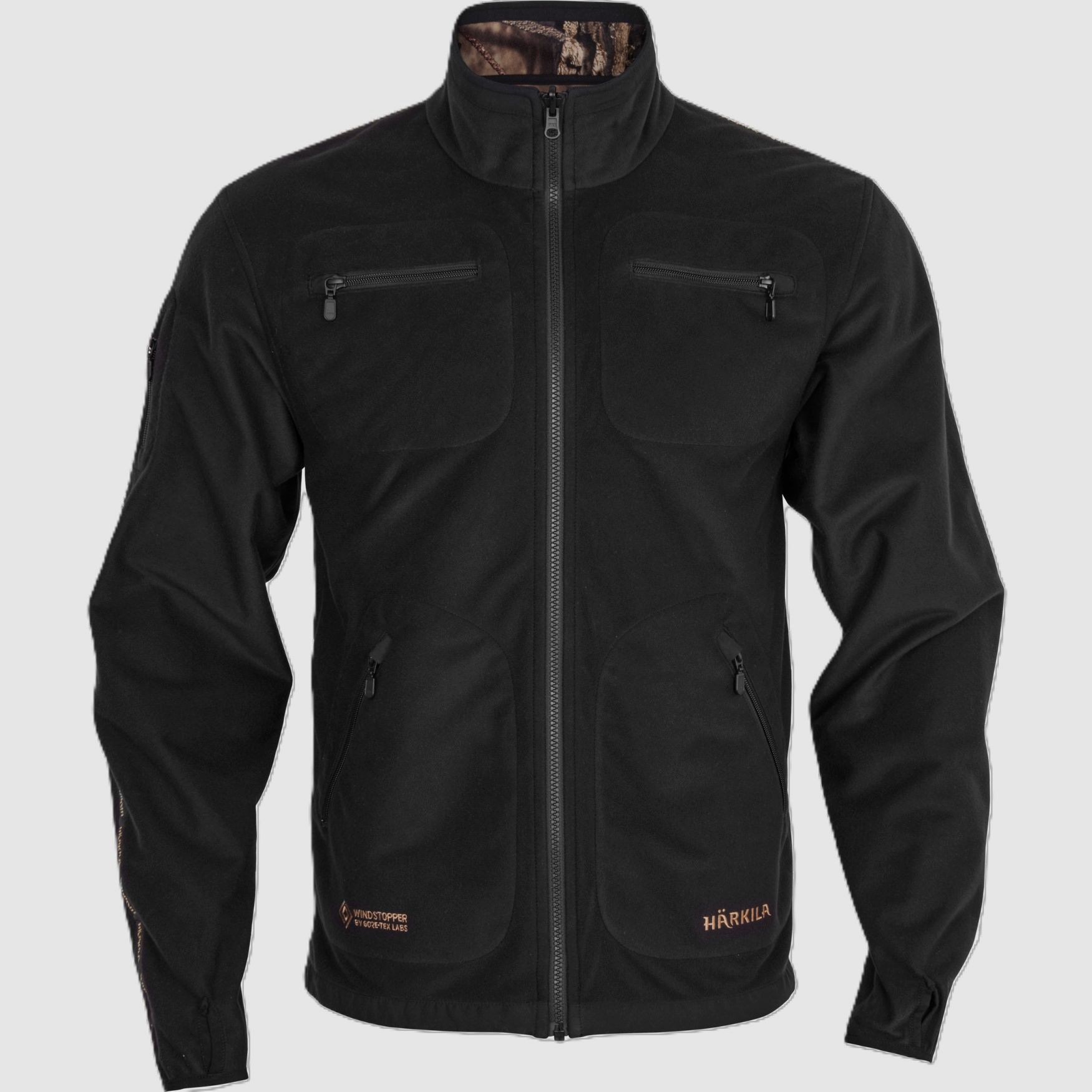 Härkila Mossy Kamko WSP giacca in pile - MossyOak®Break-up Country®/Black, immagine 5 di 10