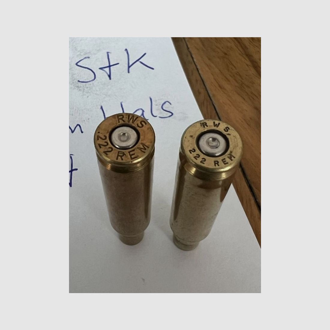 Cases .222 Rem. from RWS + Sako
