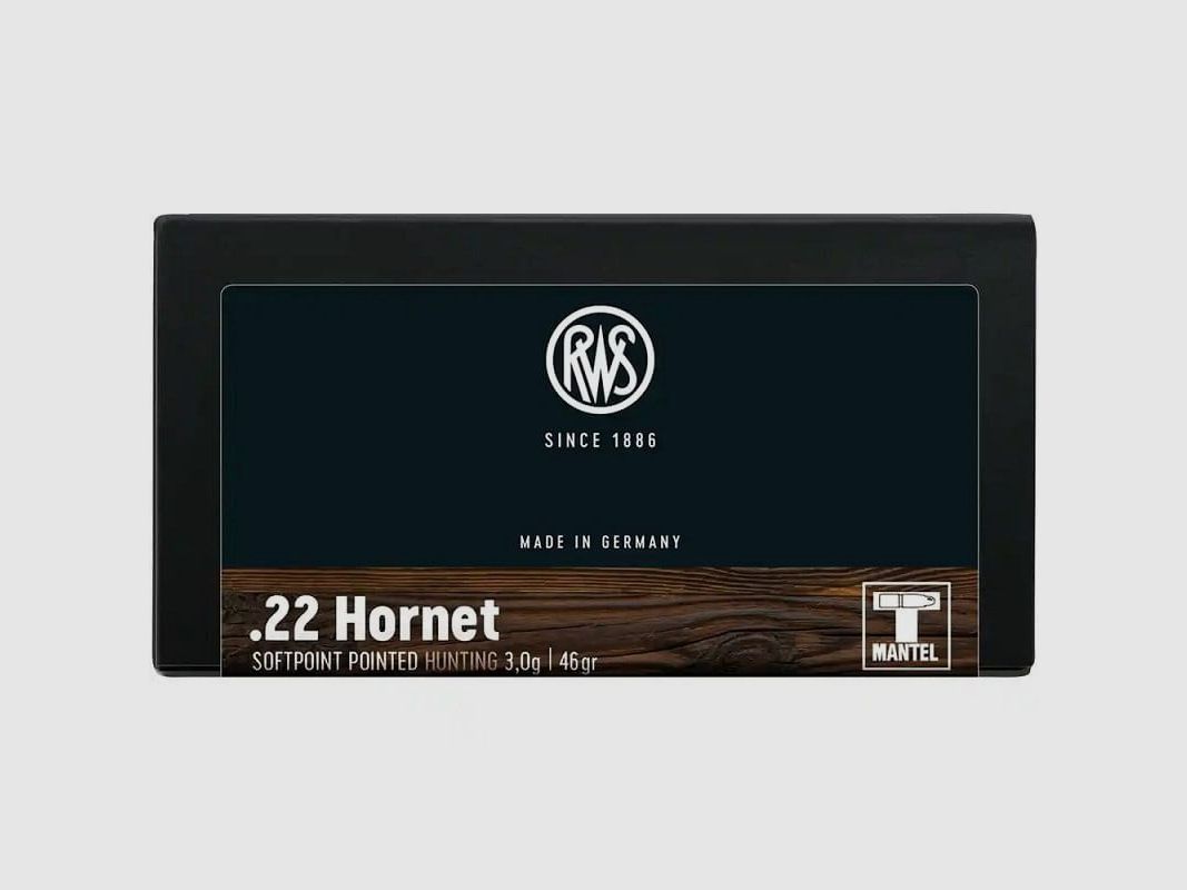 RWS .22 Hornet TMS 46gr - 20 Stk.