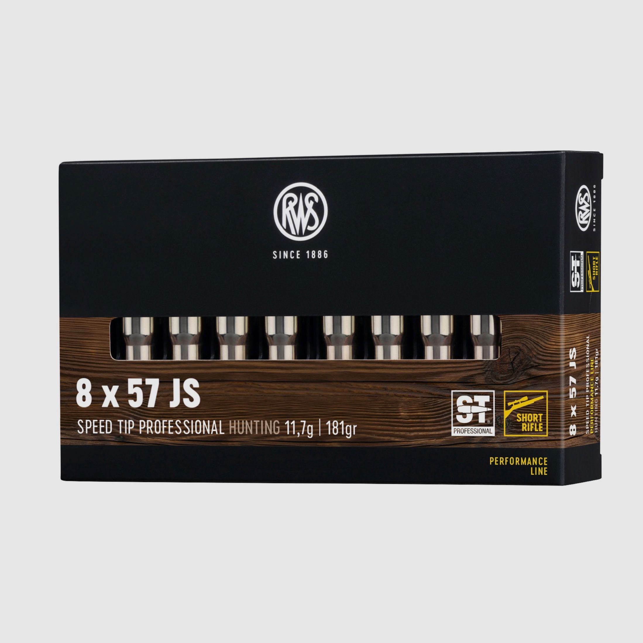 RWS 2411867 8x57 IS Speed Tip Pro Short Rifle 11.7g/180grs.