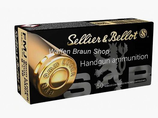 S+B 9mm Luger FMJ 124grs. 50St