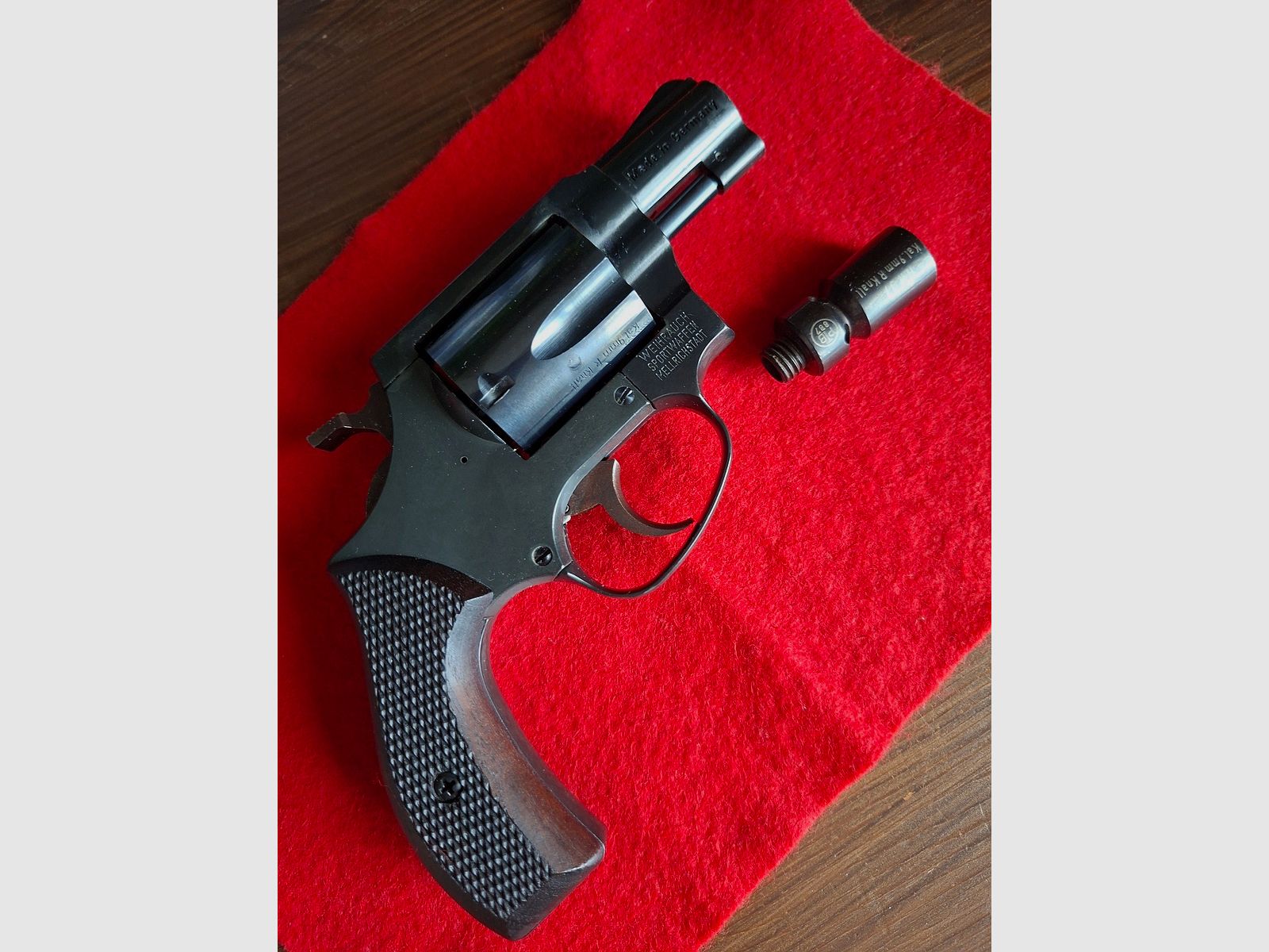 Weihrauch HW37 with wooden grip panels, Arminius, 9mm R.K.