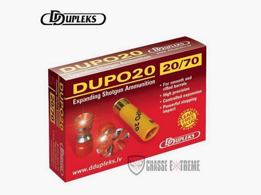 5 Cartridges DDUPLEKS Dupo 20 Cal 20/70