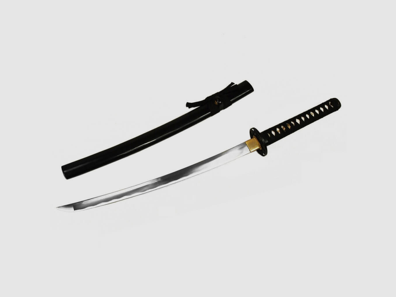 DerShogun Wakizashi Kurzschwert - 1045 Carbonstahl handgefertigt