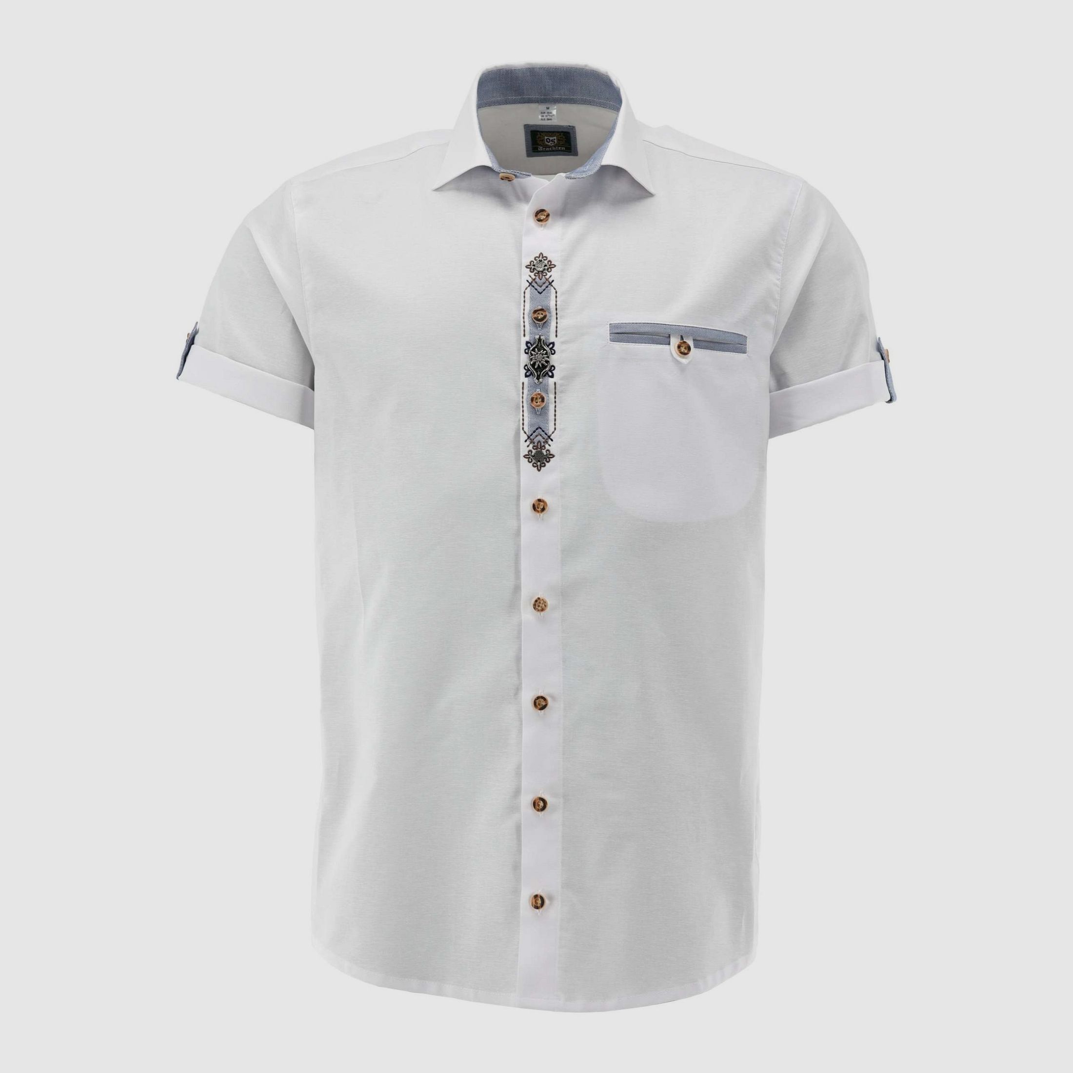 OS TRACHTEN MEN'S SHIRT TYROLEAN EMBROIDERY, image 1 of 4