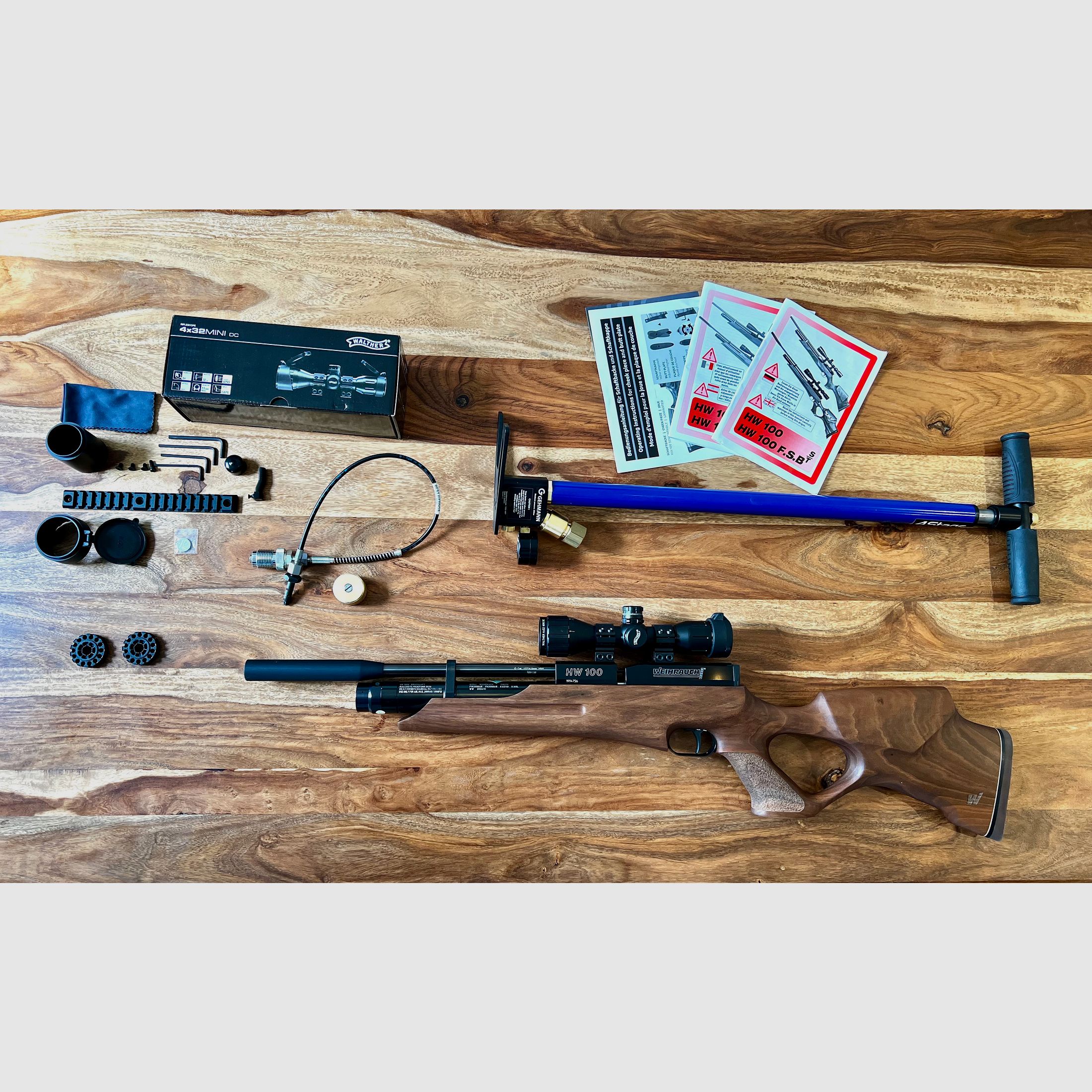 Weihrauch Sport Pressluftgewehr HW 100 TK Komplettpaket