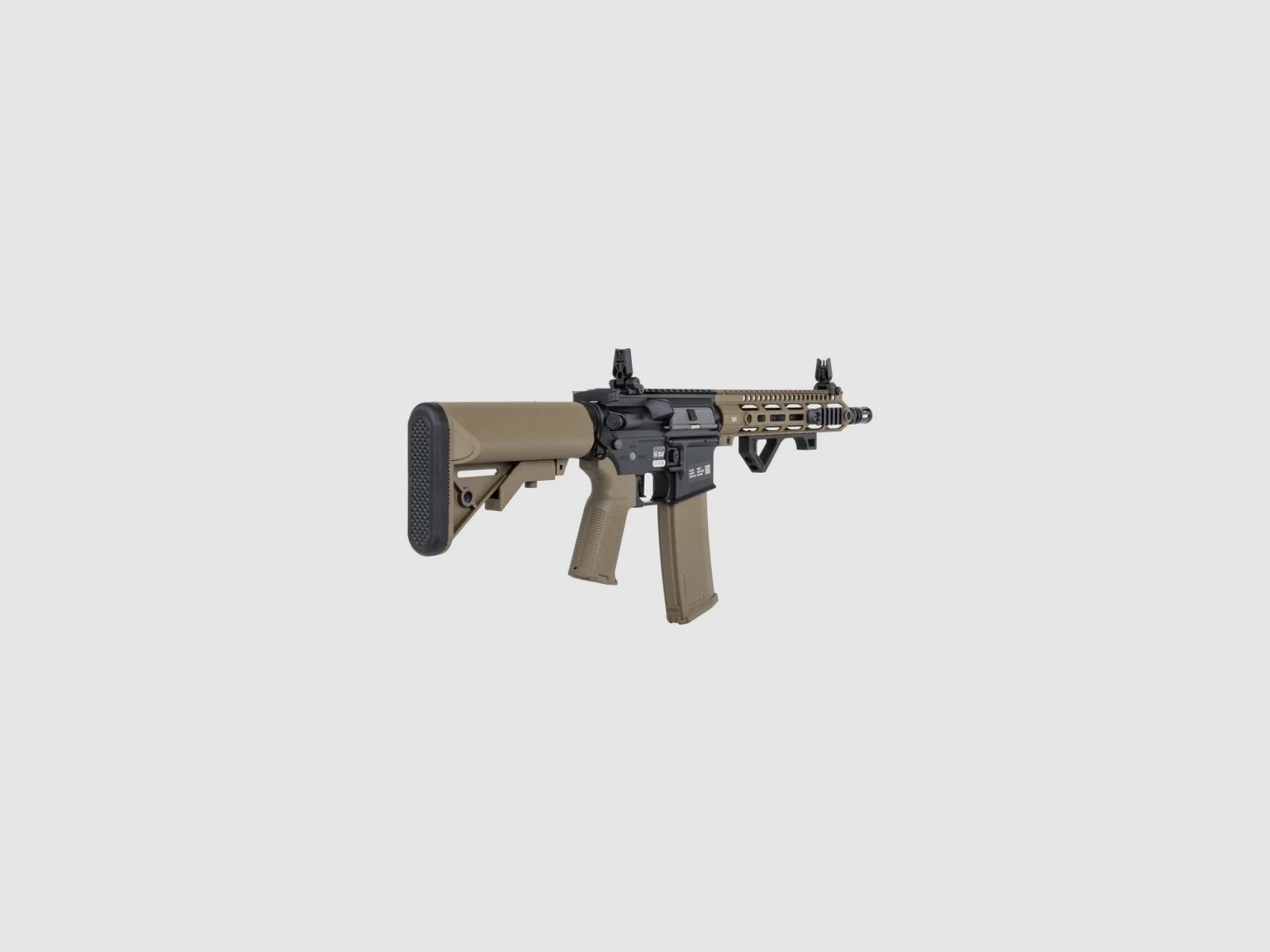 SA M4 Carbine M-LOK (SA-P20 PRIME™ Aster II ETU BLDC™) Rifle Airsoft Libre a partir de 18 - Negro/Tan -F-