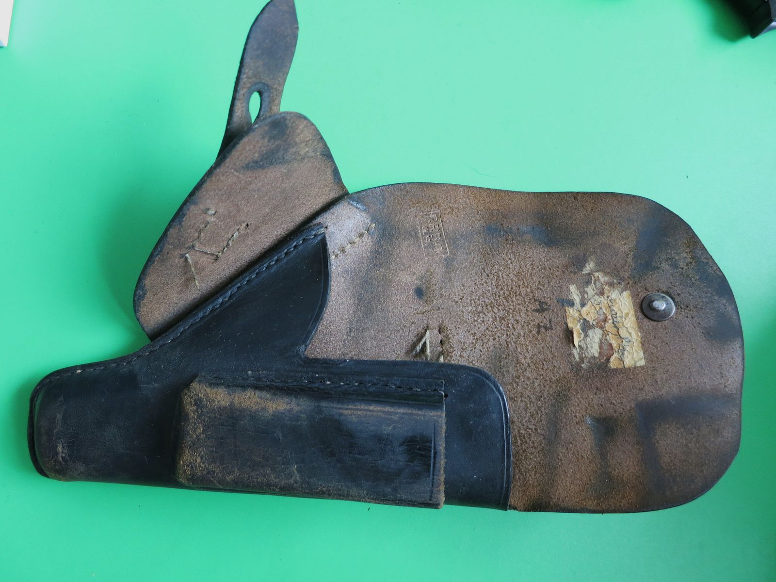Belt holster Mauser HSc/PPK with magazine insert