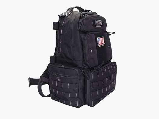 GPS Tactical range backpack tall for 4 handguns