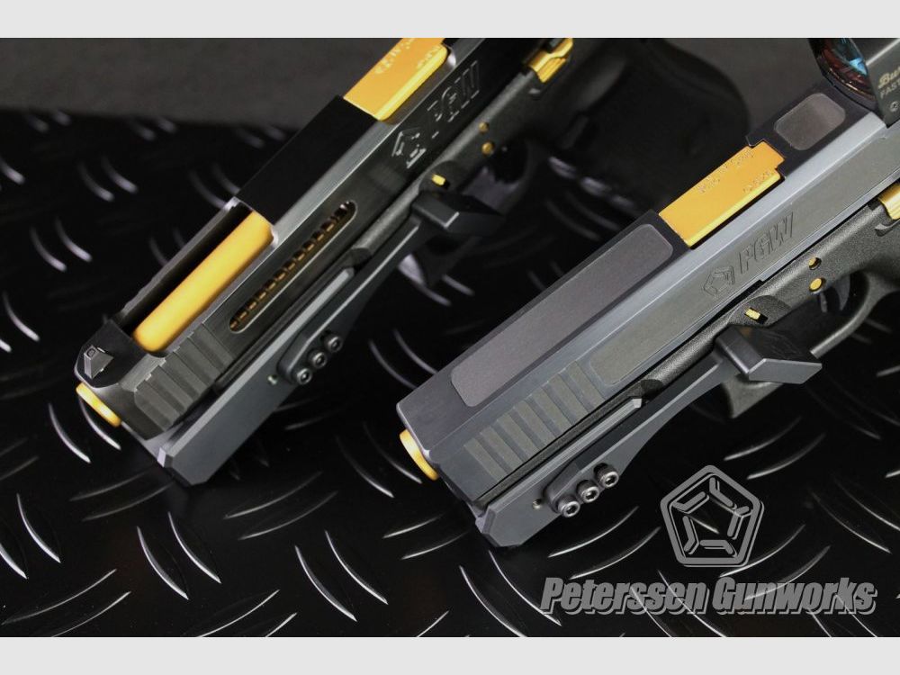 Peterssen Gunworks PGW Frameweight mit Daumenauflage für – alle Glock Pistolen