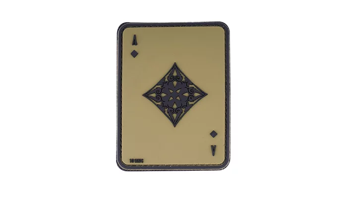 3D-Aufnäher - Ace of Diamonds - Grün OD - 444130-3960 - 101 Inc.