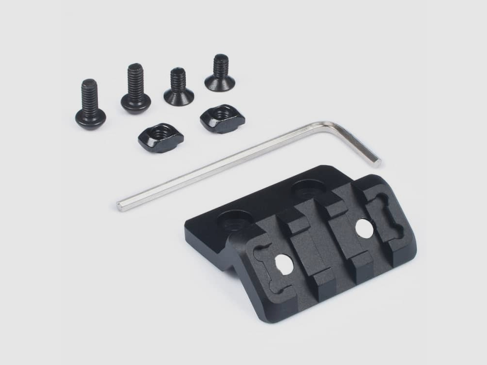 M-LOK and Keymod Offset Light / Optic Picatinny Mount