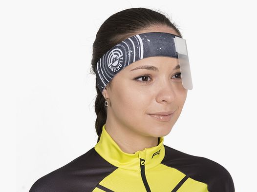 ahg fascia per la testa con toppa per gli occhi