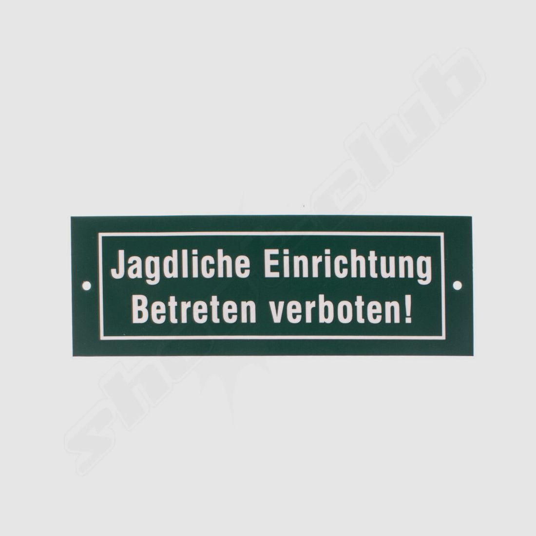 Albrecht Kind GmbH Kunststoff-Schild ''Jagdliche Einrichtung Betreten
