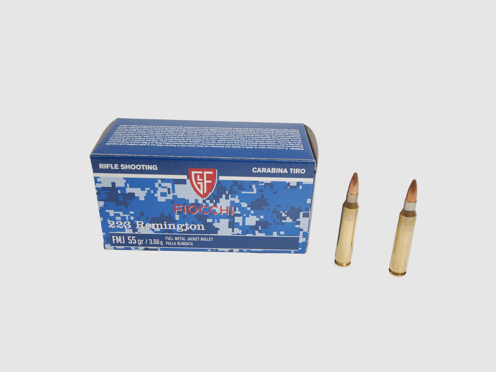 223 Rem. Fiocchi FMJ 55 grs