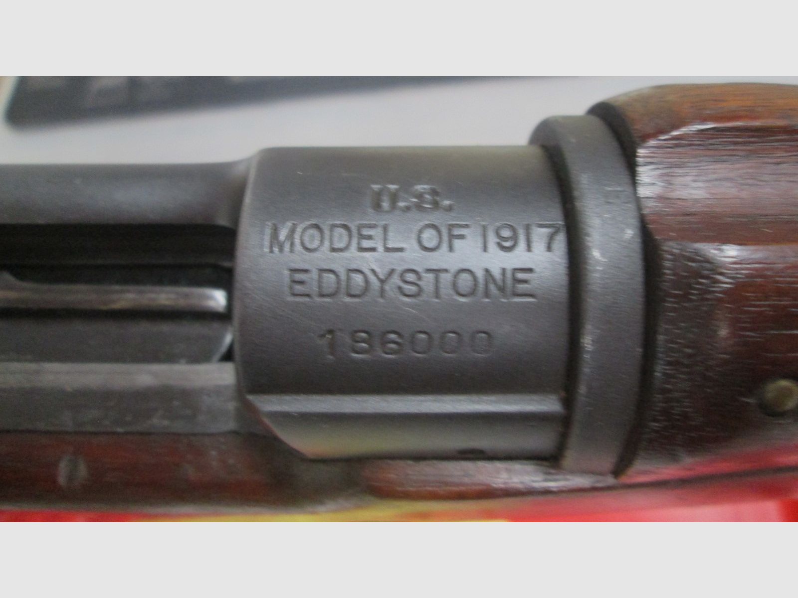P17 Modell OF 1917 EDDYSTONE .30-06 Springfield mit Schußbild