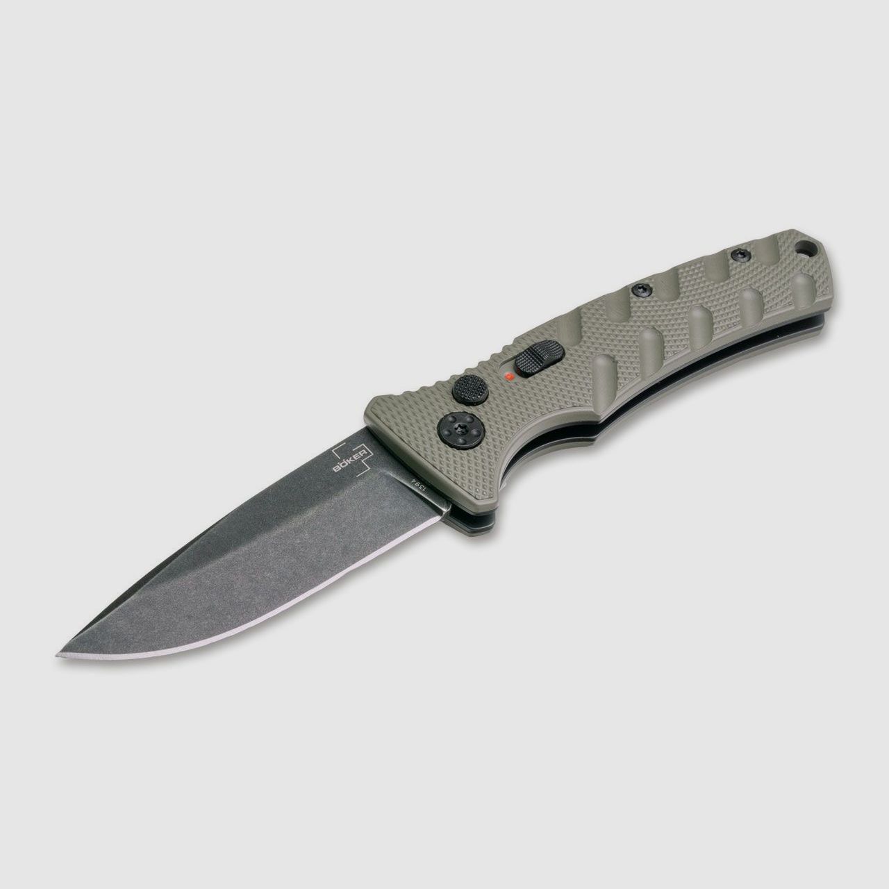 Cuchillo de bolsillo BHQ Mini Strike Droppoint OD Verde