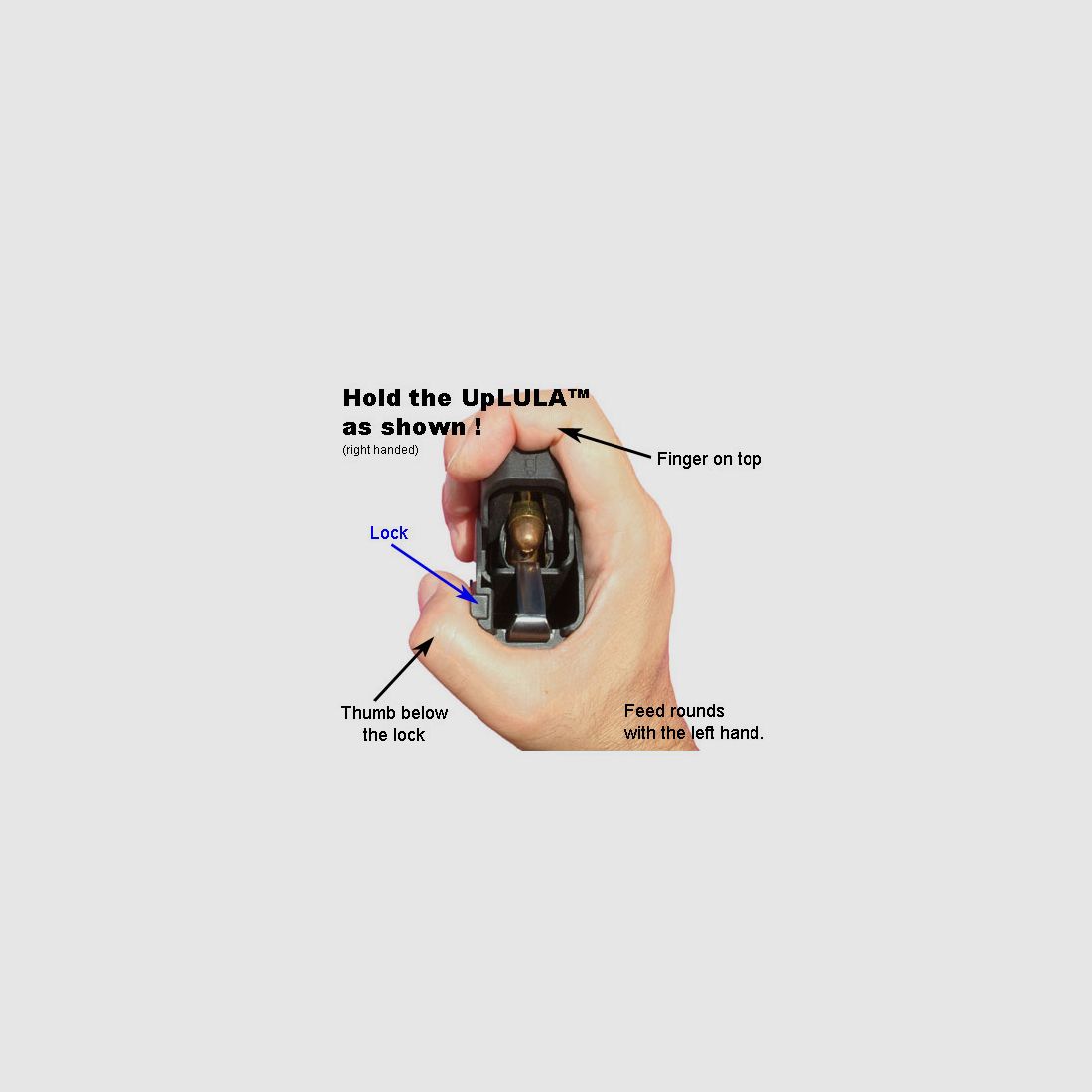 Maglula UpLULA™ - Universele magazijnlader 9mm - .45 in verschillende kleuren