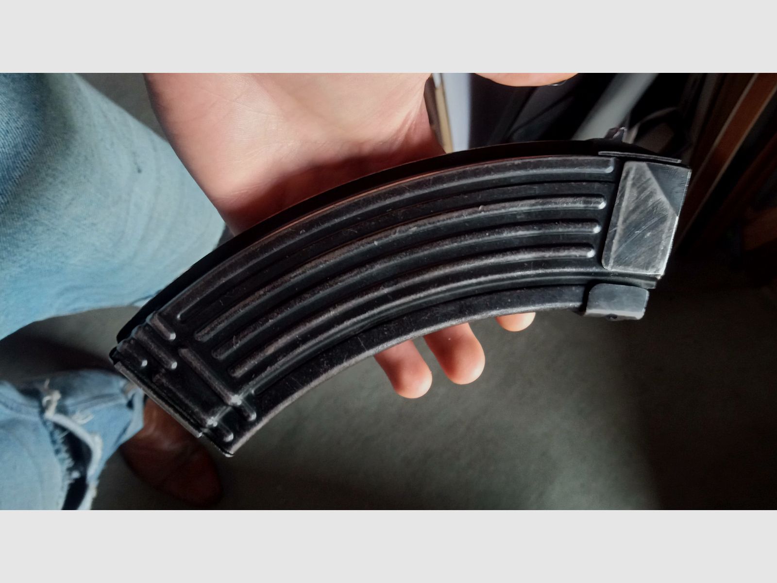 AKM / AK47 Stahl Deko Magazin (unbrauchbar/deaktiviert) / passt auch in GSG Cybergun genannt China-Yunker