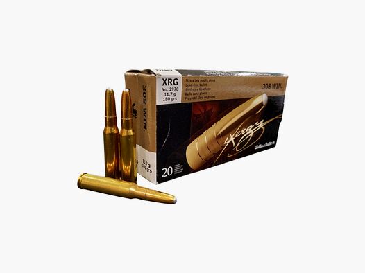 Cartucce monolitiche atossiche Sellier & Bellot cal. 308 Win XRG 180 gr 20 pz
