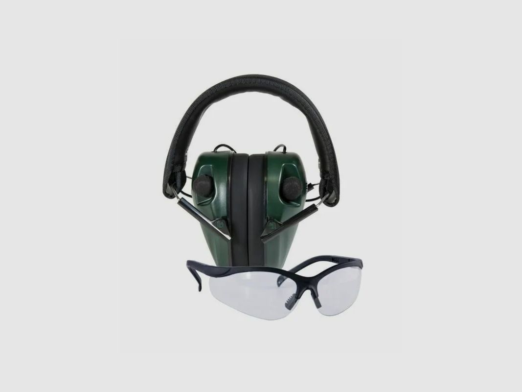 Caldwell E-Max Low Pro Hearing Protection and Shooting Glasses Set