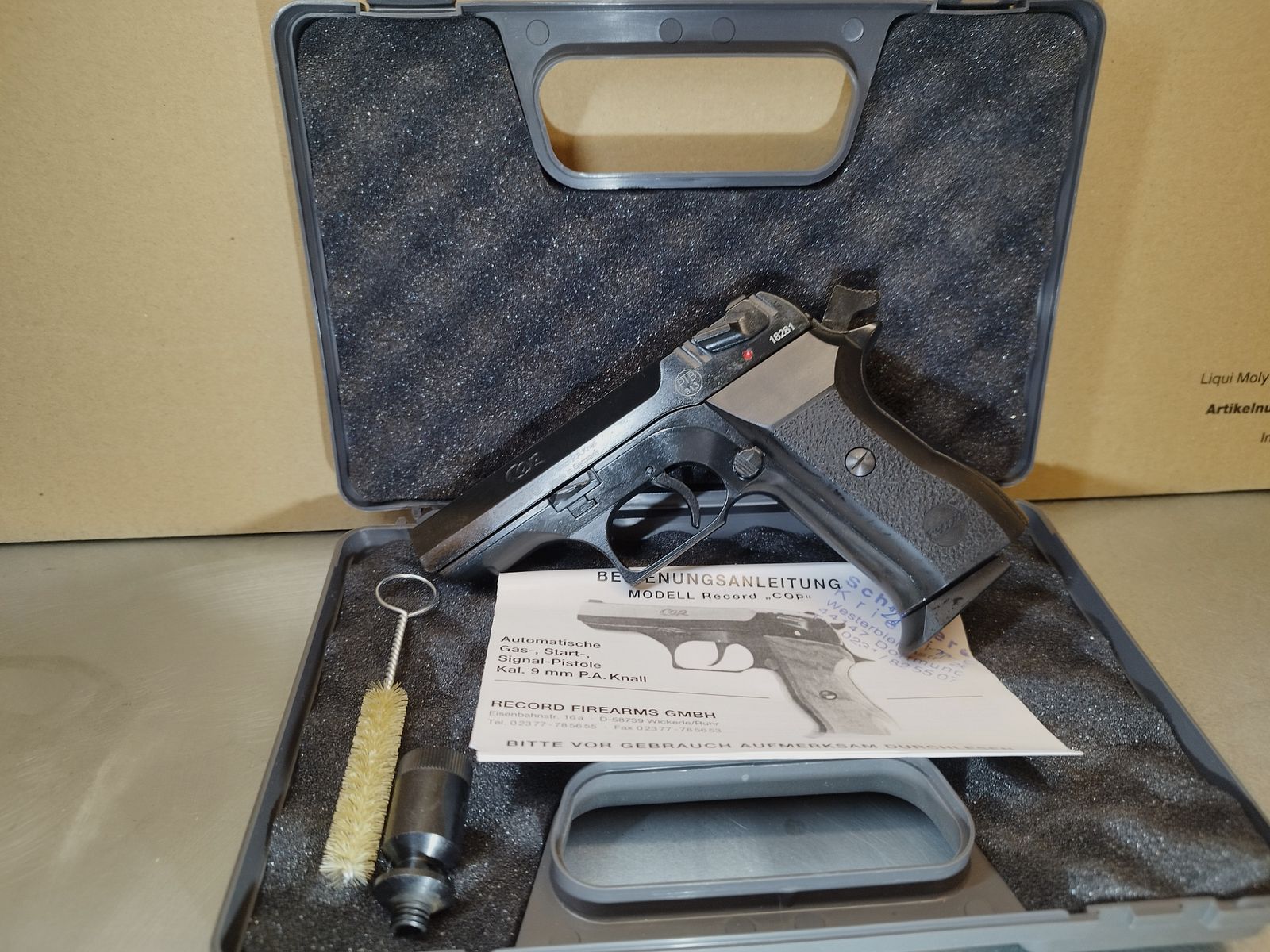 Rekord COP pistolet alarmowy 9 mm P.A.K w kolorze czarnym. Jak nowy - nowy!!